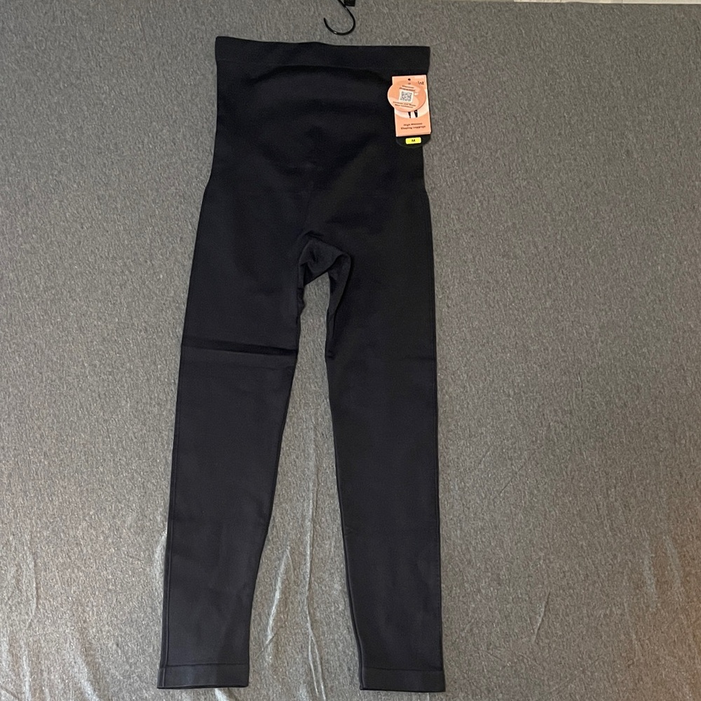Shapermint Black High-Waist Shaping Leggings size medium
